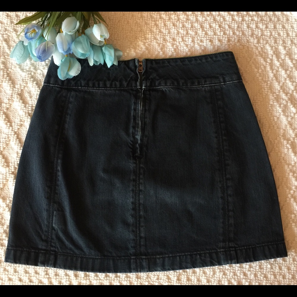 FREE PEOPLE Zip to It Denim Mini Skirt - Picture 5 of 8